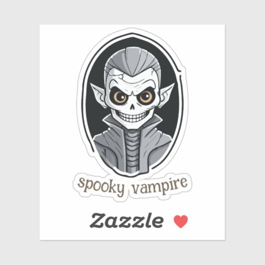 Sticker Skeleton Vampire (Feuille)
