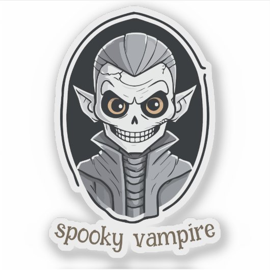 Sticker Skeleton Vampire (Devant)