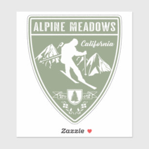 Sticker Ski alpin Meadows Californie
