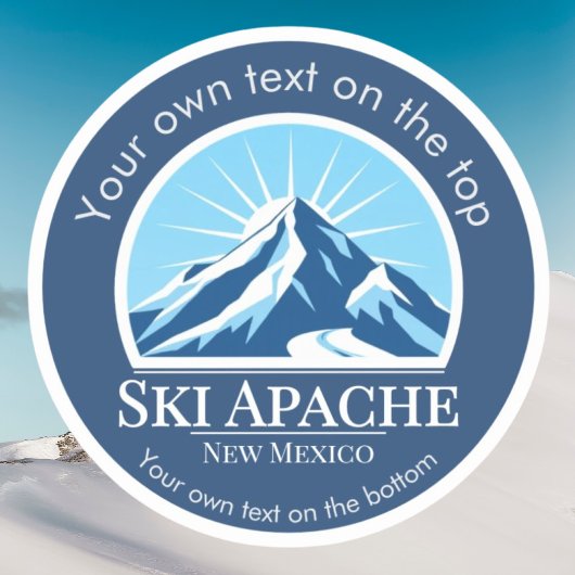 Sticker Ski Apache New Mexico ski resort