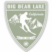 Sticker Ski Big Bear Lake Californie (Devant)