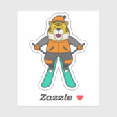 Sticker Ski de Tiger (Feuille)