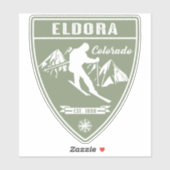 Sticker Ski Eldora Colorado (Feuille)