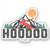 Sticker Ski Hoodoo Retro (Recto)