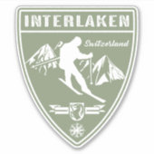 Sticker Ski Interlaken Suisse (Devant)
