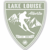 Sticker Ski Lake Louise Alberta (Devant)