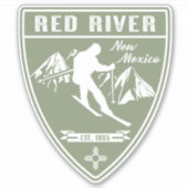 Sticker Ski Red River Nouveau-Mexique (Devant)