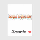 Sticker Ski Retro Boyne Highlands (Feuille)