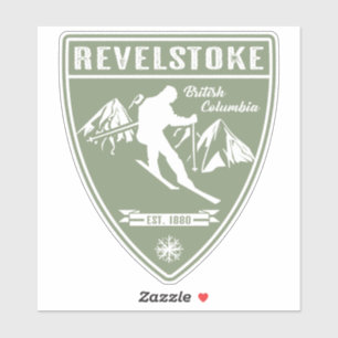 Sticker Ski Revelstoke Colombie-Britannique