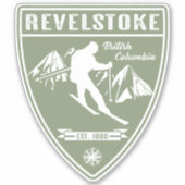Sticker Ski Revelstoke Colombie-Britannique (Devant)