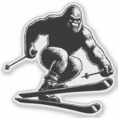 Sticker Ski Sasquatch (Devant)