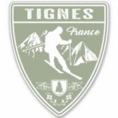 Sticker Ski Tignes France (Devant)