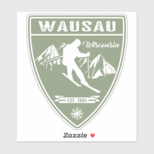 Sticker Ski Wausau Wisconsin