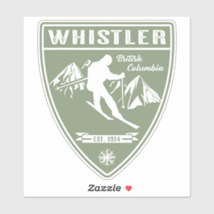 Sticker Ski Whistler Colombie-Britannique