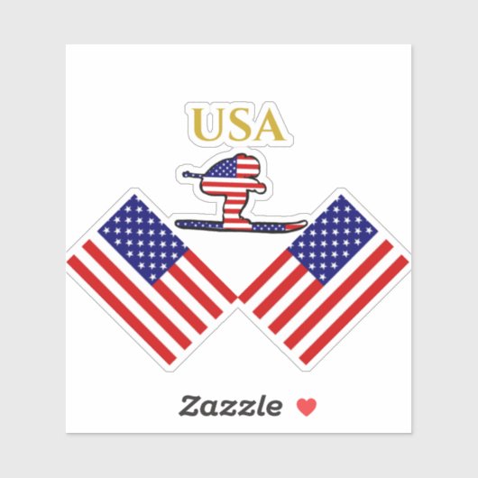 STICKER SKIER (Feuille)