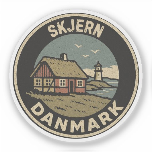 Sticker Skjern, Danemark Danmark (Devant)
