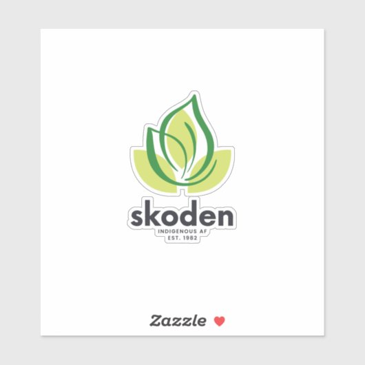 Sticker Skoden (Feuille)