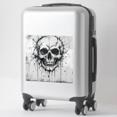 STICKER SKULL DE STYLE GRAFFITI (Sur valise)