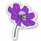 Sticker Skull Flower  (Devant)