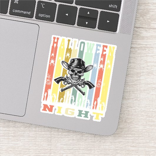 Sticker Skull Gun (Détail)