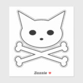 Sticker {{{{ Skull Kitty }}} (Feuille)