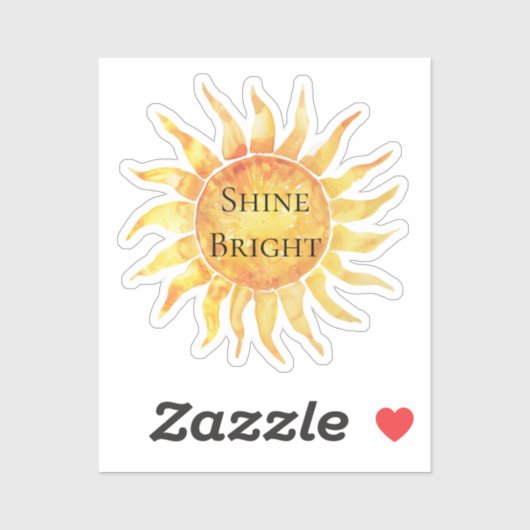 Sticker Sky Sun Shine Bright (Feuille)