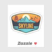 Sticker Skyline, Alabama (Feuille)