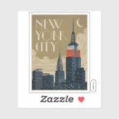 Sticker Skyline de New York (Feuille)