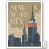 Sticker Skyline de New York (Devant)