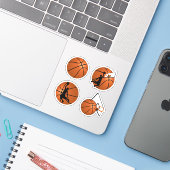 Sticker SLAM DUNK! Joueur de basket-ball (Ordinateur portable avec iPhone)