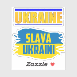 Sticker Slava Ukraini, gloire à l'Ukraine