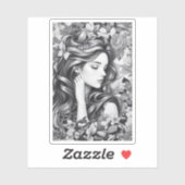 Sticker Sleeping Woman (Feuille)