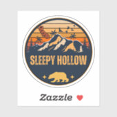 Sticker Sleepy Hollow, Californie (Feuille)