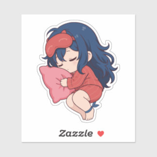 Sticker Sleepy Mita Chibi Cute Anime