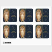 Sticker Slegme Bookplate Personnalisé Wise Owl (Feuille)