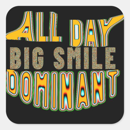 Sticker-slijmerige G Vierkante Sticker (Voorkant)