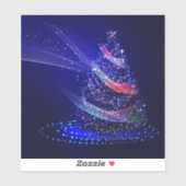 Sticker Slippery Joe numériquement rendu sapin de Noël bea (Feuille)