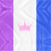 Sticker SlipperyJoe drag drapeau de fierté violet blanc bl (Devant)