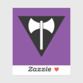 Sticker SlipperyJoe drapeau de la fierté lesbienne puissan (Feuille)