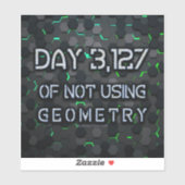 Sticker SlipperyJoe n'utilise pas de géométrie intervertis (Feuille)