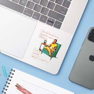 Sticker SlipperyJoe socialiser la fête de la boisson vinta