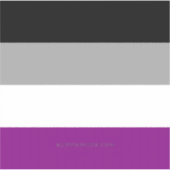 Sticker SlipperyJoe's asexual pride flag emphasizing inclu (Devant)