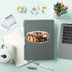 Sticker SlipperyJoe's beignet décadent recouvert d'une épa