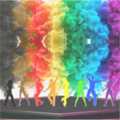Sticker SlipperyJoe's Dancing Pride Shadows cadeaux gay ar (Devant)