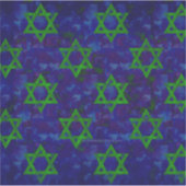 Sticker SlipperyJoe's Hanukkah rangées vertes Étoiles de D (Devant)