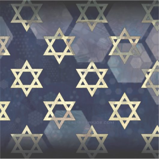 Sticker SlipperyJoe's Happy Hanoukka multiple Star de Davi (Devant)