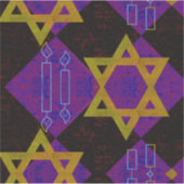 Sticker SlipperyJoe's Happy Hanoukka Star de David menorah (Devant)