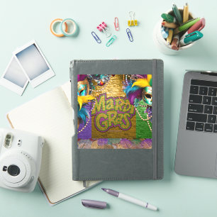 Sticker SlipperyJoe's Mardi Gras Colliers de perles doublo