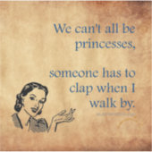 Sticker SlipperyJoe's Princess clap marchant drôle les ann (Devant)