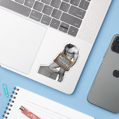 Sticker SlipperyJoe's Thanksgiving man hot six pack abs un (Ordinateur portable avec iPhone)